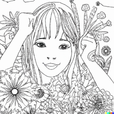Dziewczyna w kwiatach
