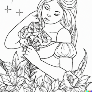 Dziewczynka z kwiatami